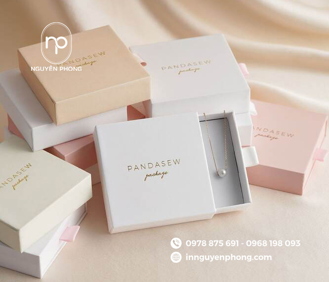 In hộp đựng trang sức dạng rút